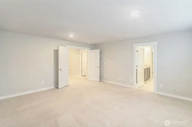 Grand double-door entry the Primary Suite