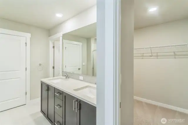 Spacious walk in closet