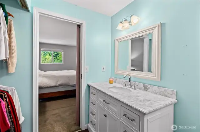 Primary Bathroom and closet