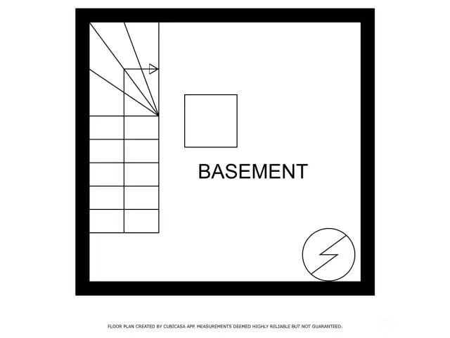 Floorplan of Basement of 407 N 6th St