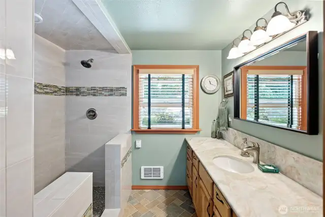 Renovated main bathroom