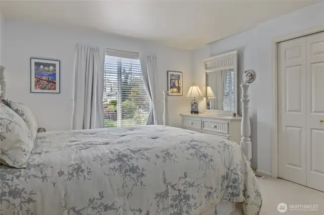 Second bedroom upstairs,  large closet space.