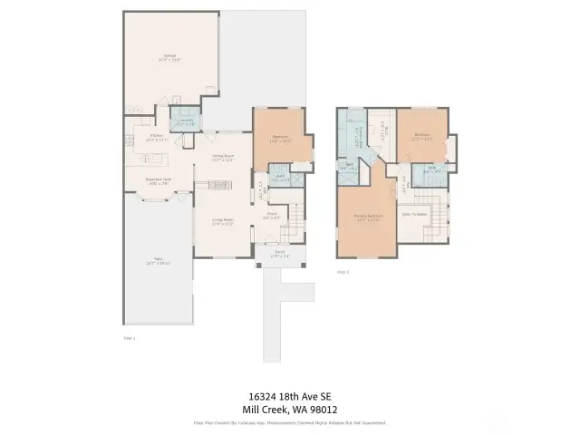 Floor plans, main and upper floors