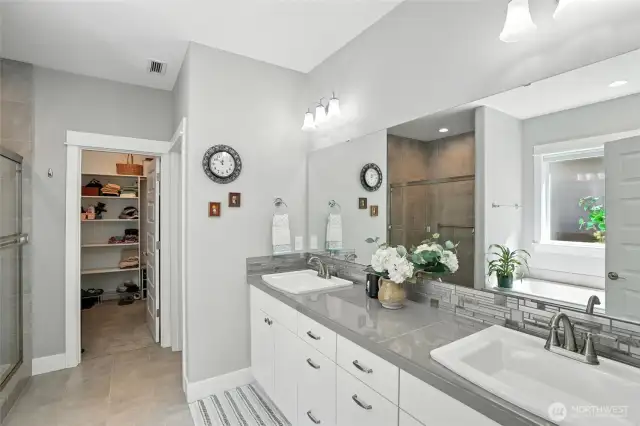 Primary bathroom/closet