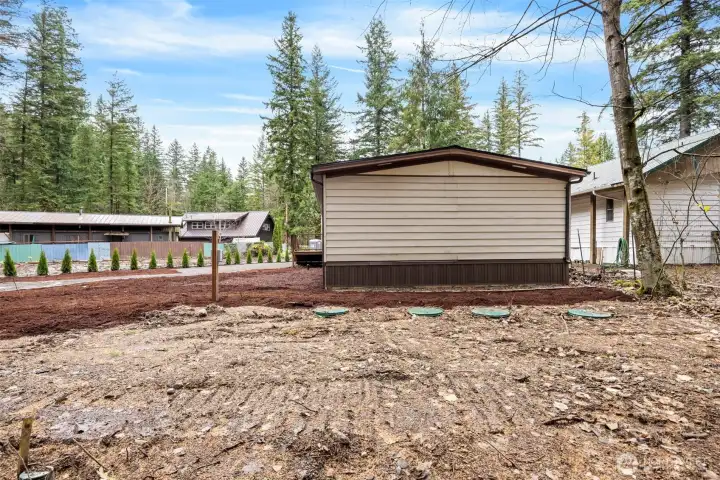 Brand new pressurized septic system