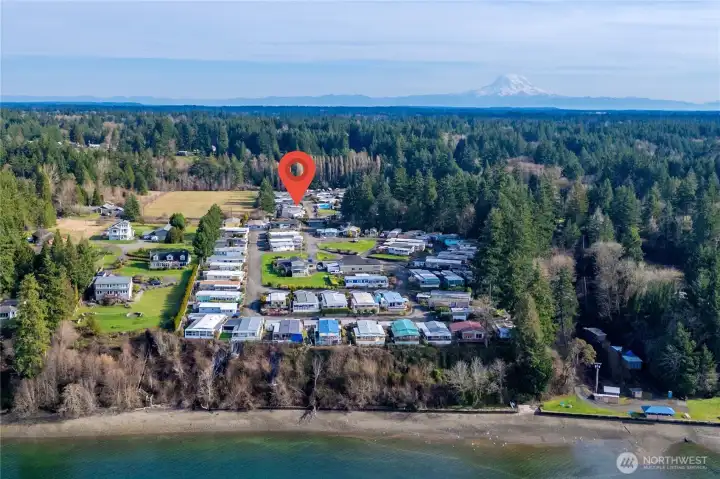 Located in a desirable waterfront 55+ community on the Puget Sound, offering scenic surroundings and coastal lifestyle living.