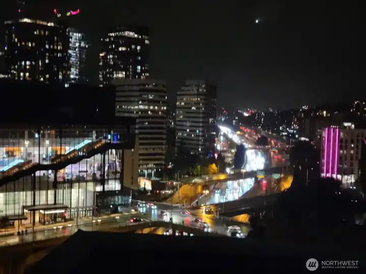 View of North I-5 - Night time