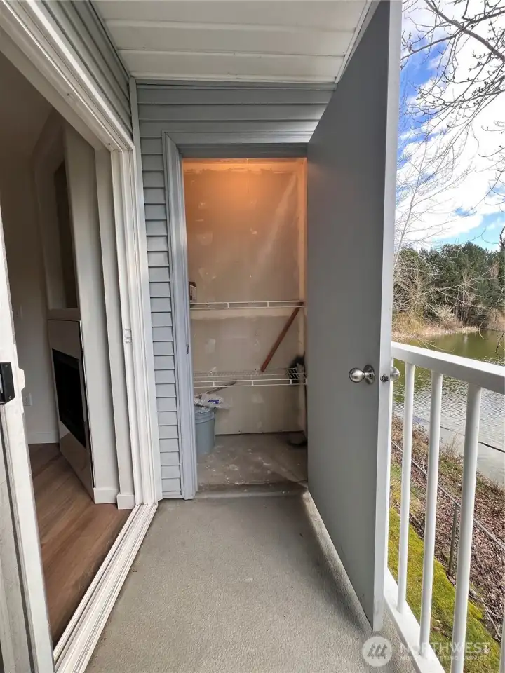 Large Storage on Balcony