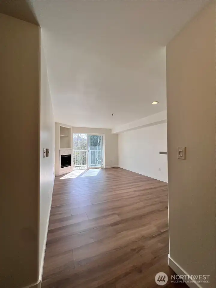 Front Entry View into Living/Dining Room