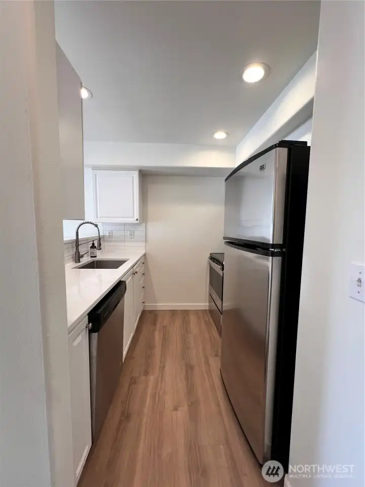 Newly Renovated Galley Kitchen.