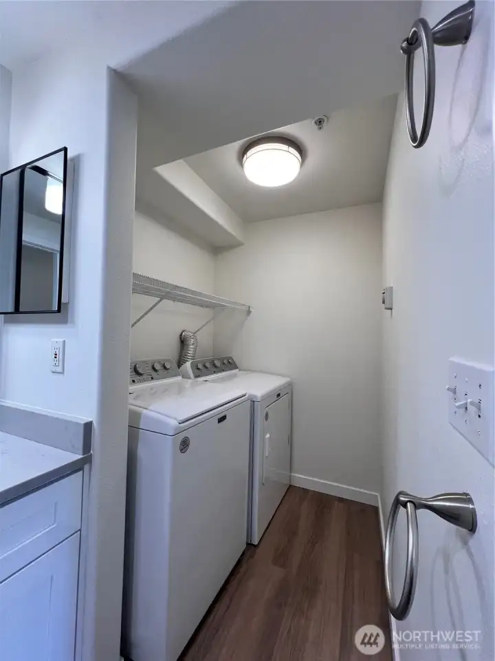 Guest Bathroom with combined laundry room