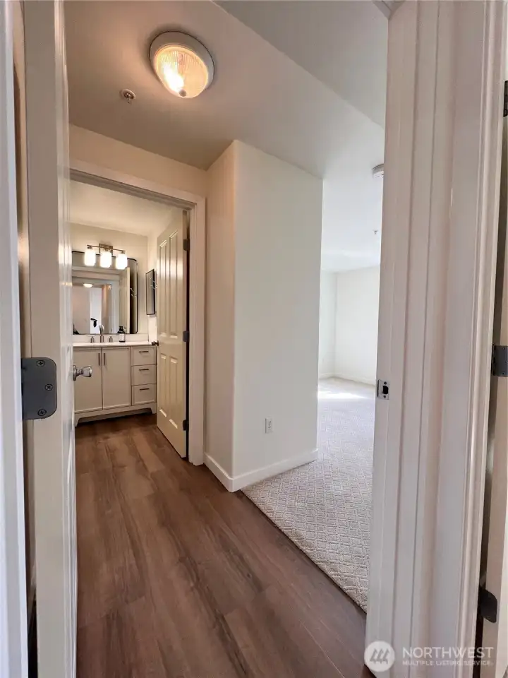 Entry to Primary bedroom with ensuite