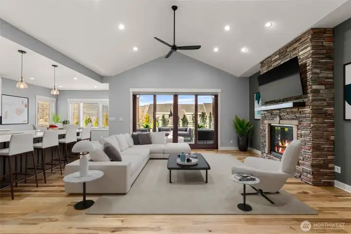 Virtually Staged Great Room