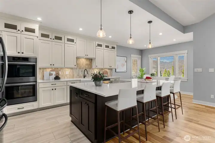Virtually Staged Kitchen Island