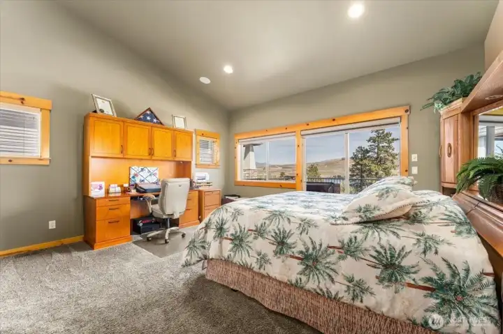 Spacious primary bedroom on the main floor.