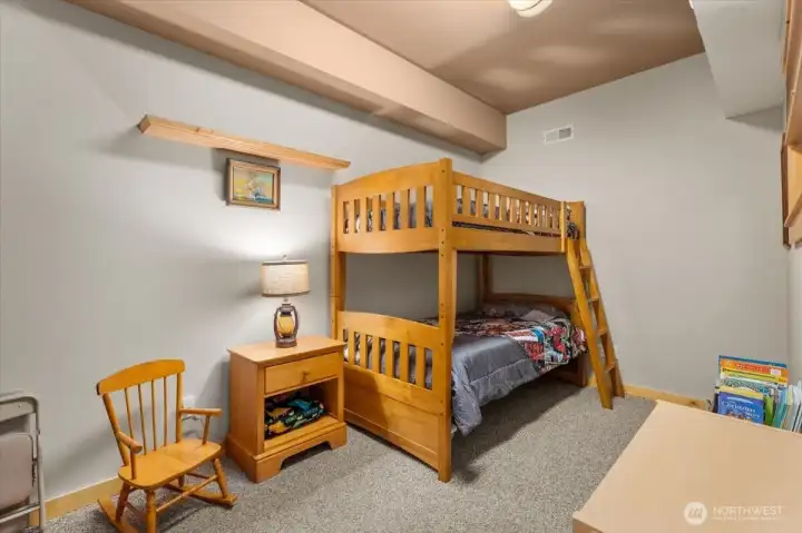 Extra finished room downstairs.