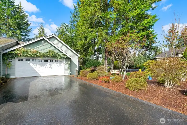 Spacious driveway with room for additional plenty of off-street parking.