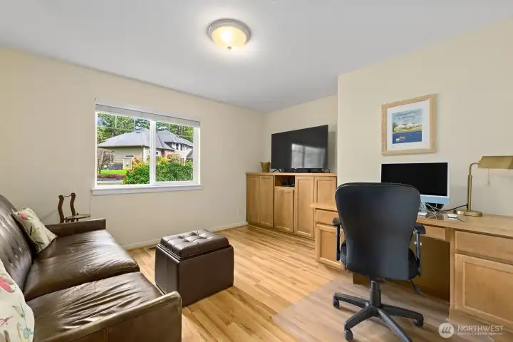 Comfortable guest bedroom or ideal home office space or den