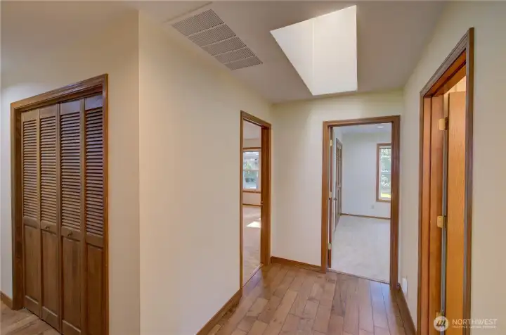 Hallway to the other 2 bedrooms