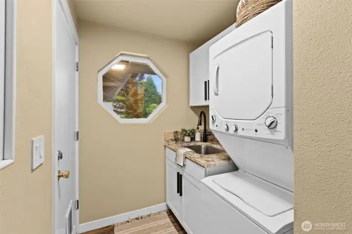 Indoor laundry room