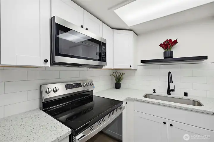 Kitchen with white cabinets Kitchen with white cabinets