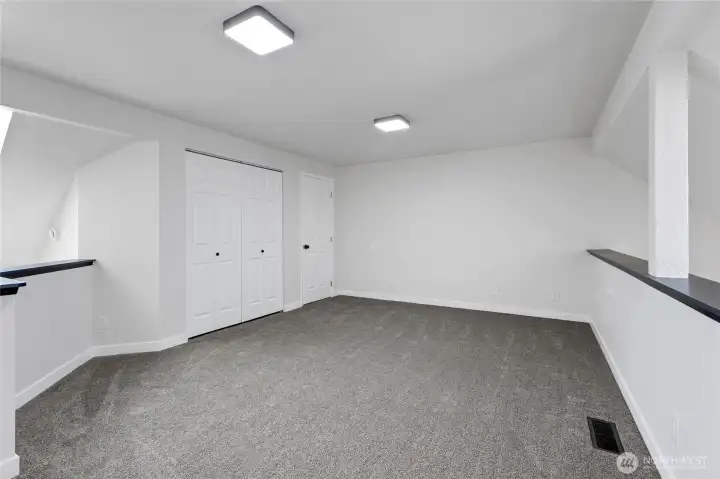 Large open loft. Large open loft.