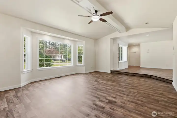 Large windows for natural light