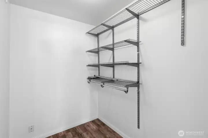 Primary closet