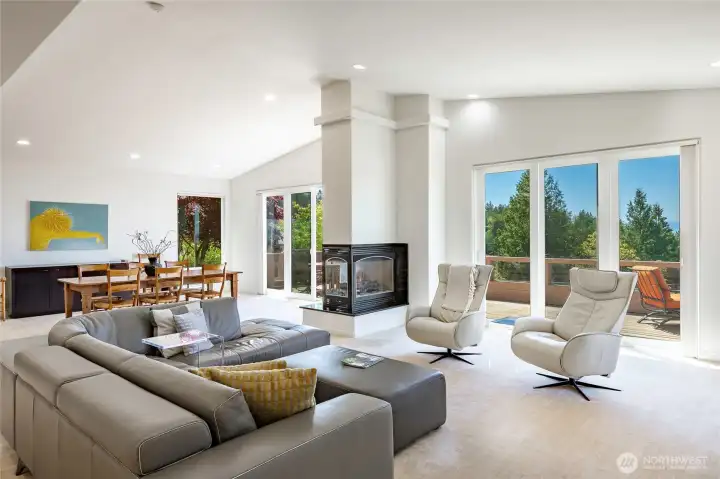 Cozy, Double sided gas fireplace Cozy, Double sided gas fireplace