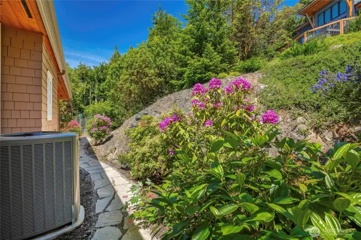 Flagstone walkways around the house, heat pump and Generac whole house Generator Flagstone walkways around the house, heat pump and Generac whole house Generator