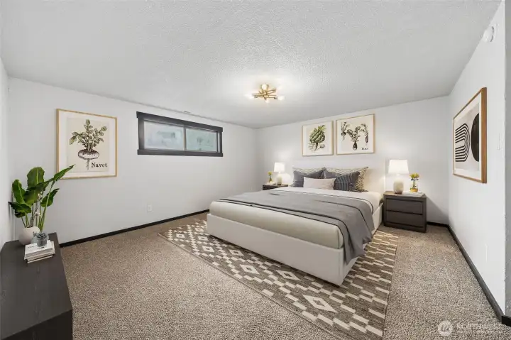 Primary Bedroom with walk-in closet.