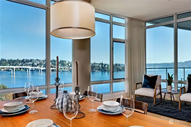 Imagine the dinner party conversation, overlooking this View!