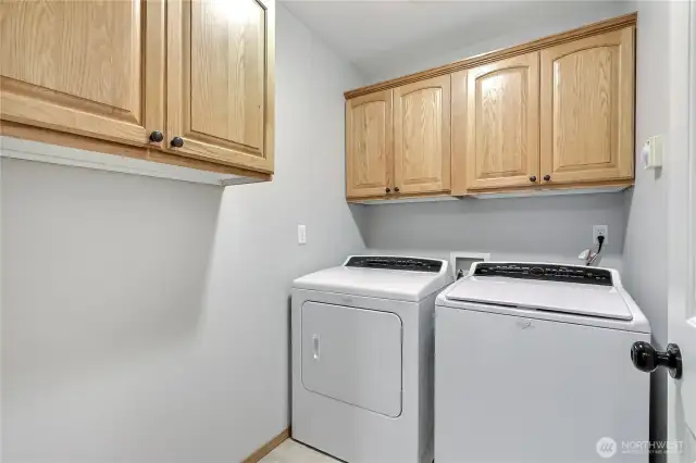 Laundry room with washer/dryer included.