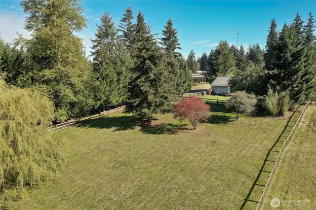 Fully fenced acreage.