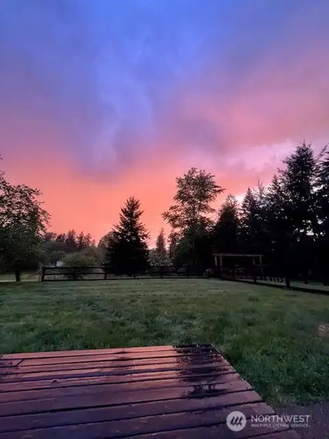 Enjoy beautuiful sunsets from the back deck.