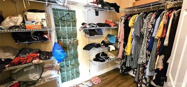 Primary walk in closet