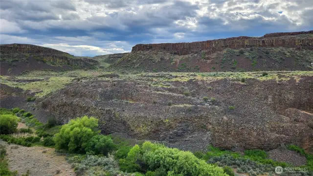 Views down into McCarteney Creek