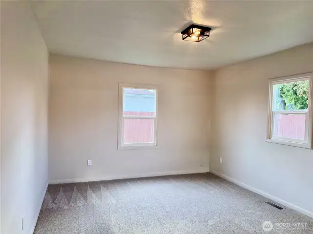 Bedroom #2 with 2 windows and large closet