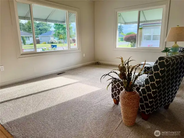 windows, new carpet and all new paint.