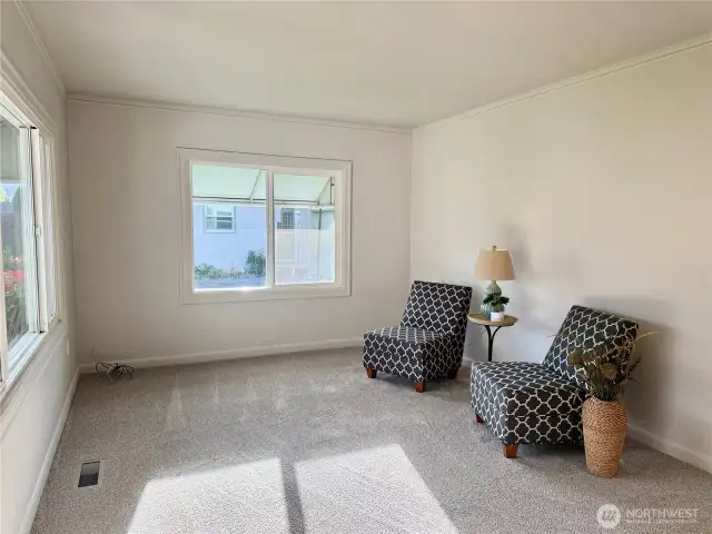 windows, new carpet and all new paint.