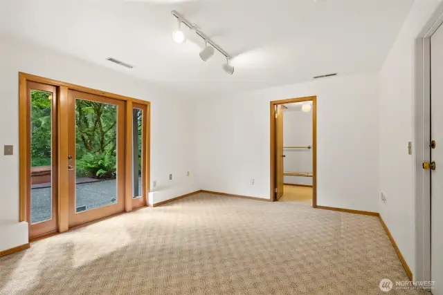 Bonus room with access to patio.