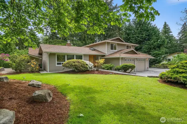 Large front yard