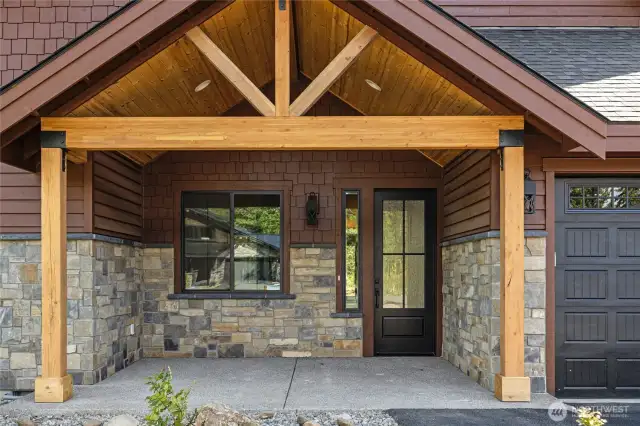 Welcome home!  Beautiful covered front porch.