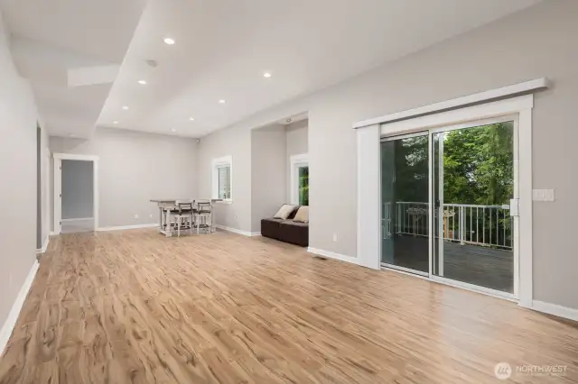 Basement living area