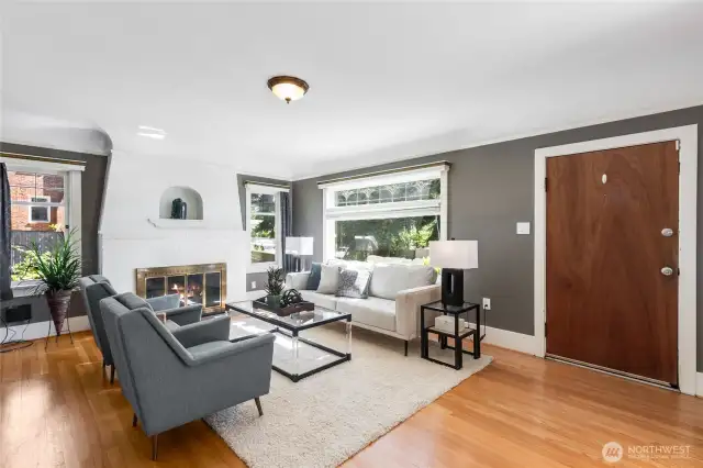 Living area. Notice the great windows.