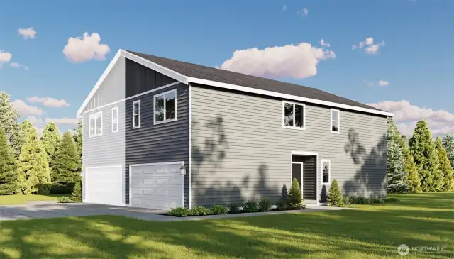 IMAGE IS A RENDERING Photographs are for illustrative purposes only. Features, finishes, interior/exterior colors, landscaping and floorplan shown may vary from actual homes built.