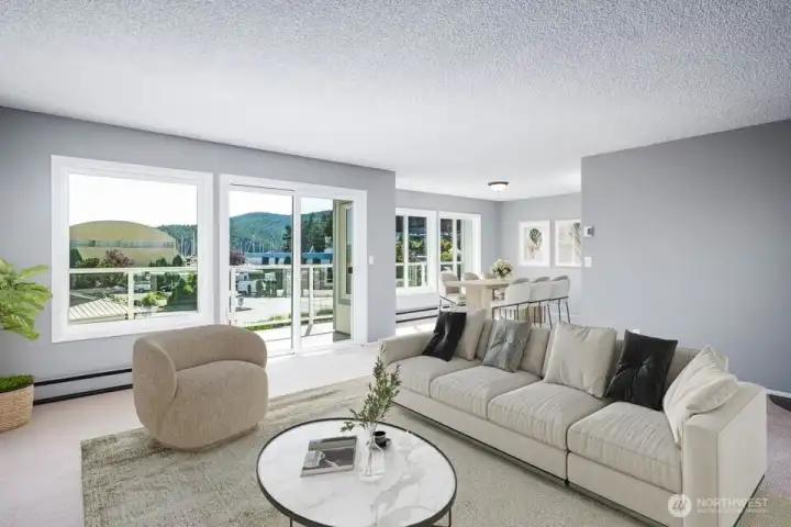 Sunny Light & Bright Living Room