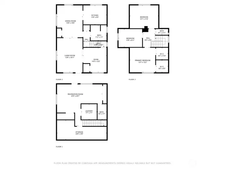 Floor plan 3 levels