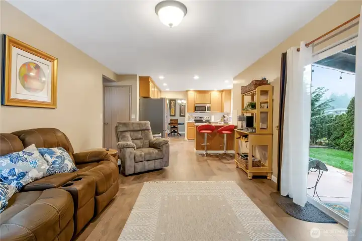 2nd living off kitchen