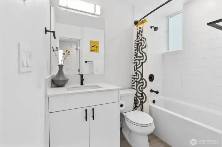 Full Bath on ground level.